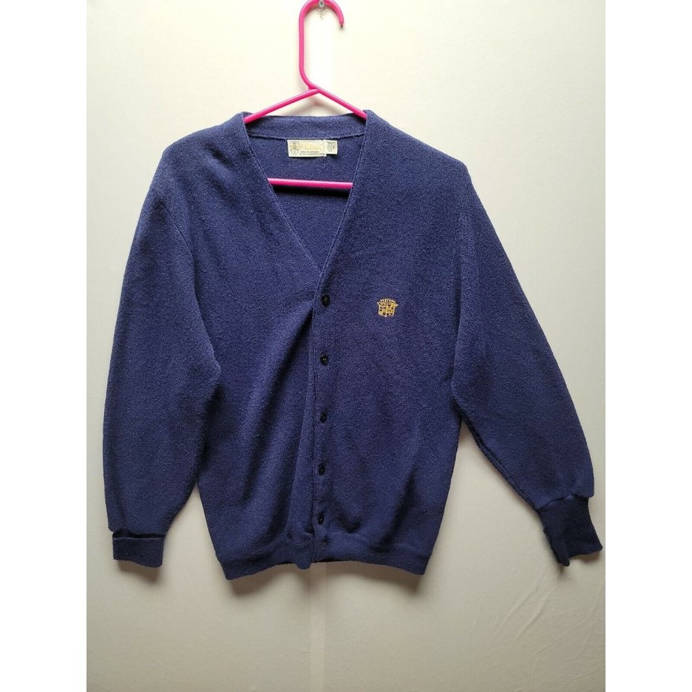 Pickering Blue Long Sleeve Vintage Button Up Cardigan Size M
